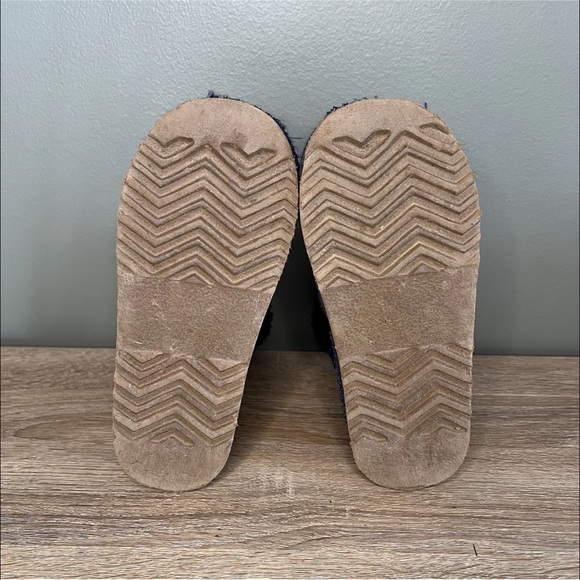 WeeStep Kids Faux Suede Winter Boots – Navy Blue – Cozy Faux Fur – Girls 11-12 - Picture 5 of 7